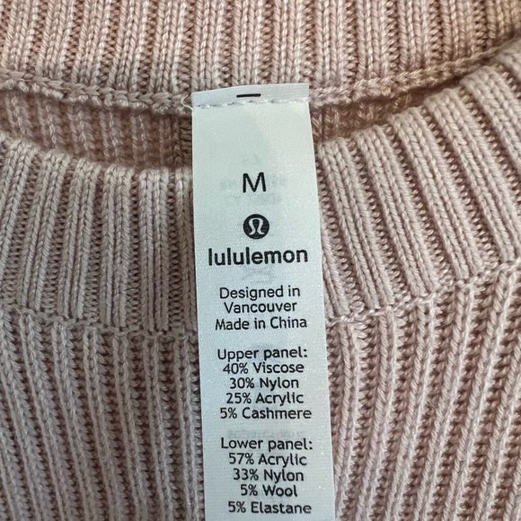 NWOT Lululemon med Restful Intention Sweater Dress Pink Bliss Heathered Bliss - Picture 4 of 7